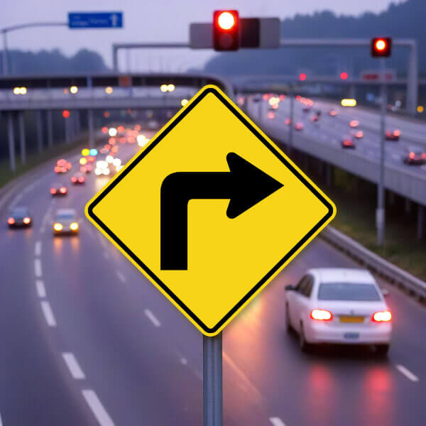 Turn Right Sign-6