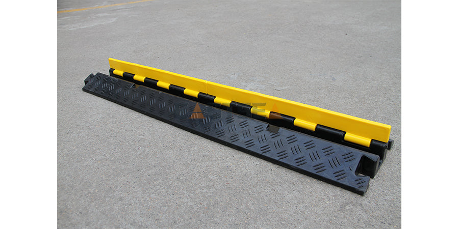 Heavy Duty Cable Protector Ramp with 1, 2, 3 & 5 Channel Options for Cable and Hose Protection
