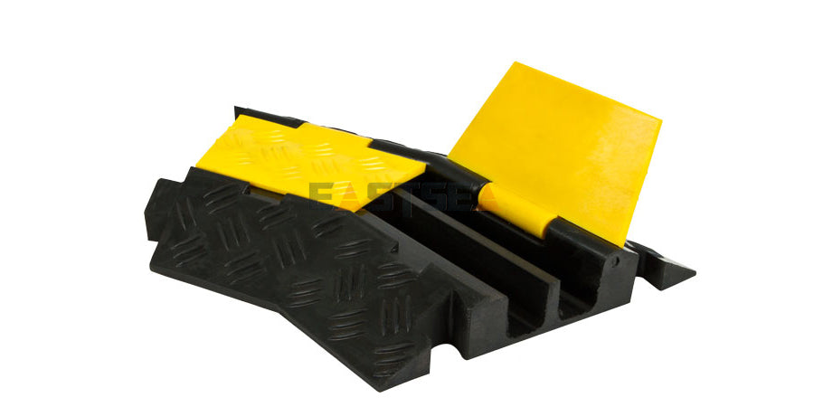 Heavy Duty Cable Protector Ramp with 1, 2, 3 & 5 Channel Options for Cable and Hose Protection