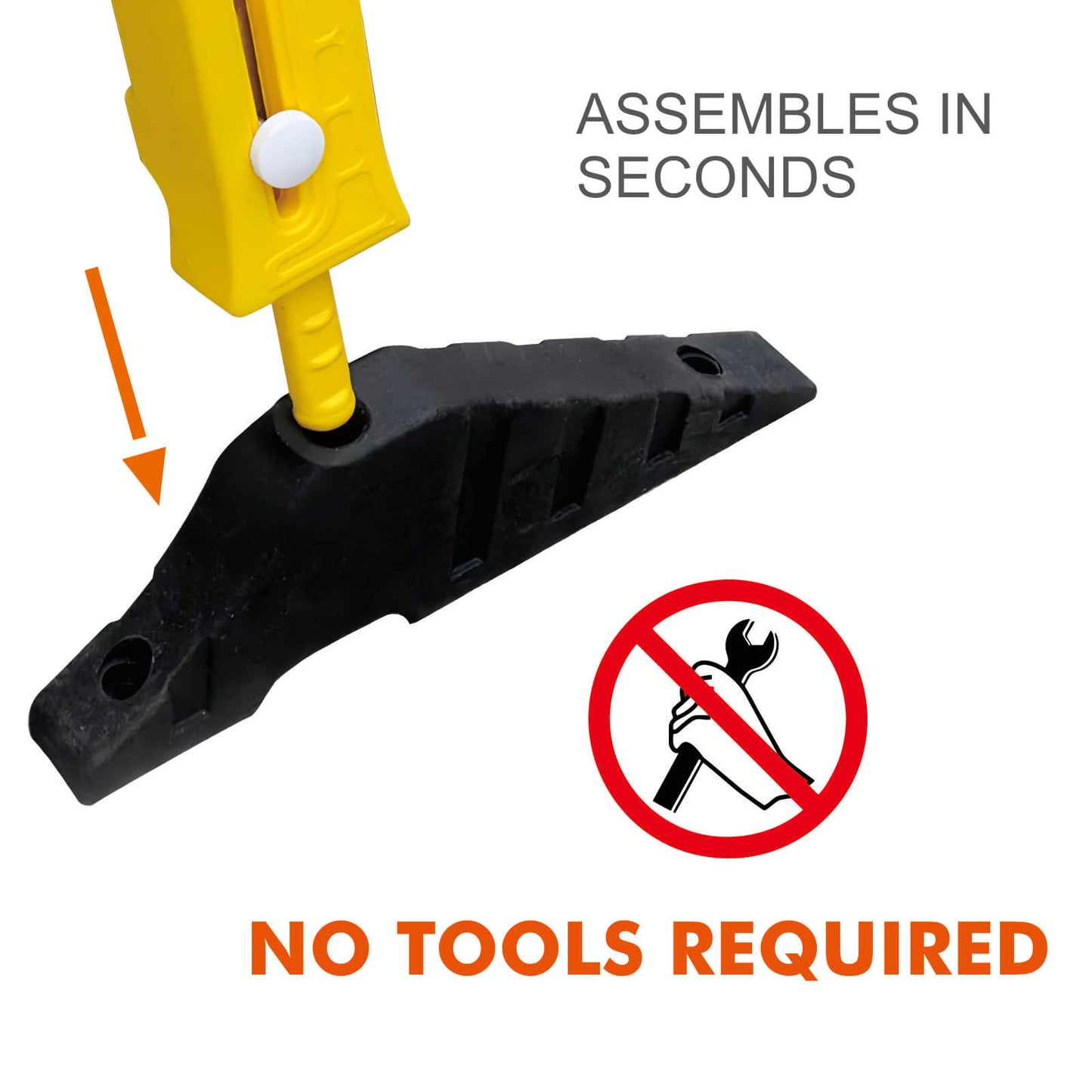 Expandable Barrier with Heavy Feet 2PCS