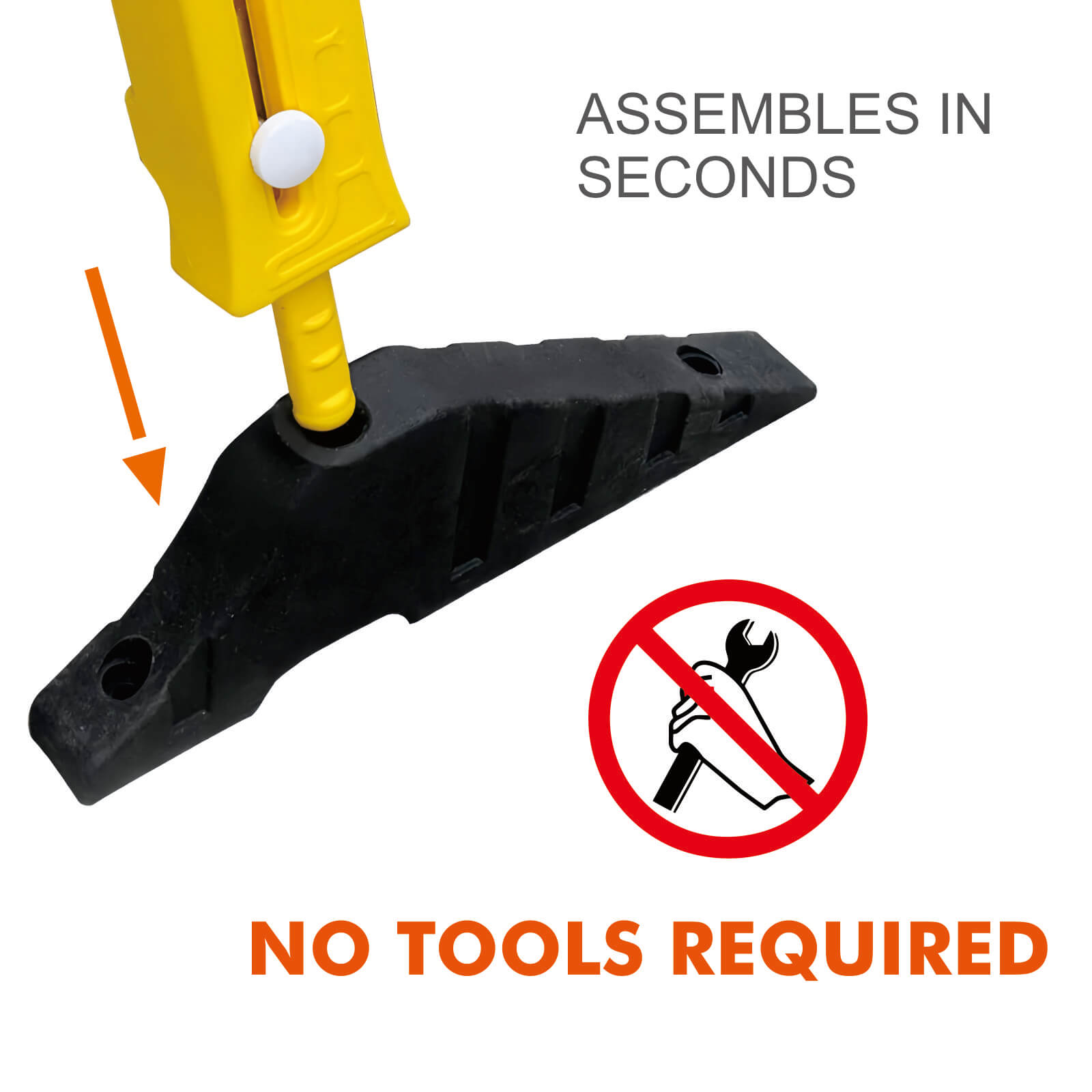 Expandable Barrier with Heavy Feet 2PCS