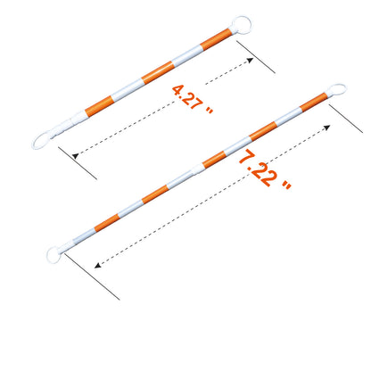 Traffic Cone Bar 4 to 9Ft Retractable：Product dimensions