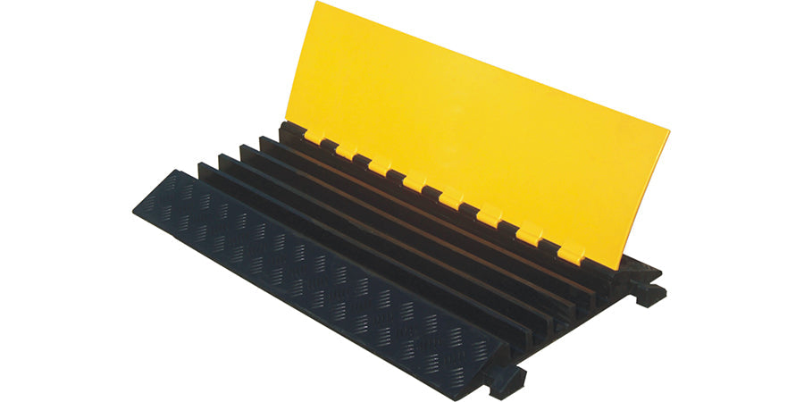 Heavy Duty Cable Protector Ramp with 1, 2, 3 & 5 Channel Options for Cable and Hose Protection