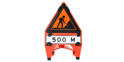Foldable Traffic Signs – Portable Reflective Safety Signs for Roadwork, Construction & Traffic Control