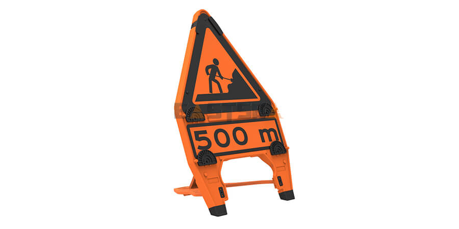 Foldable Traffic Signs – Portable Reflective Safety Signs for Roadwork, Construction & Traffic Control