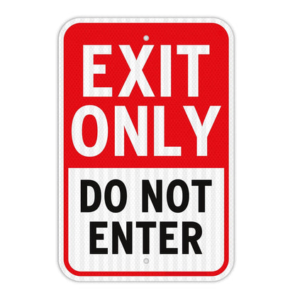 Exit Only Do Not Enter Sign-1