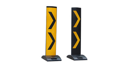 Collapsible & Stackable Flexible Delineator Panel with SpringBack Chevron Design for Traffic Safety