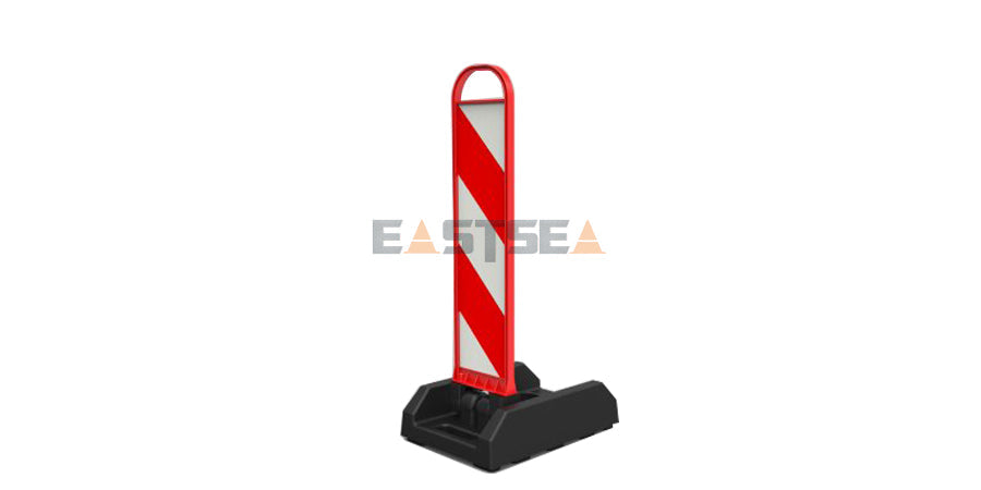 Collapsible & Stackable Flexible Delineator Panel with SpringBack Chevron Design for Traffic Safety