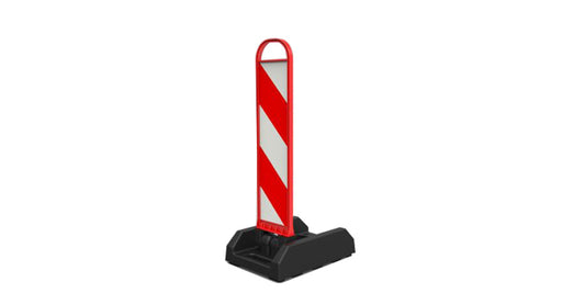 Collapsible & Stackable Flexible Delineator Panel with SpringBack Chevron Design for Traffic Safety