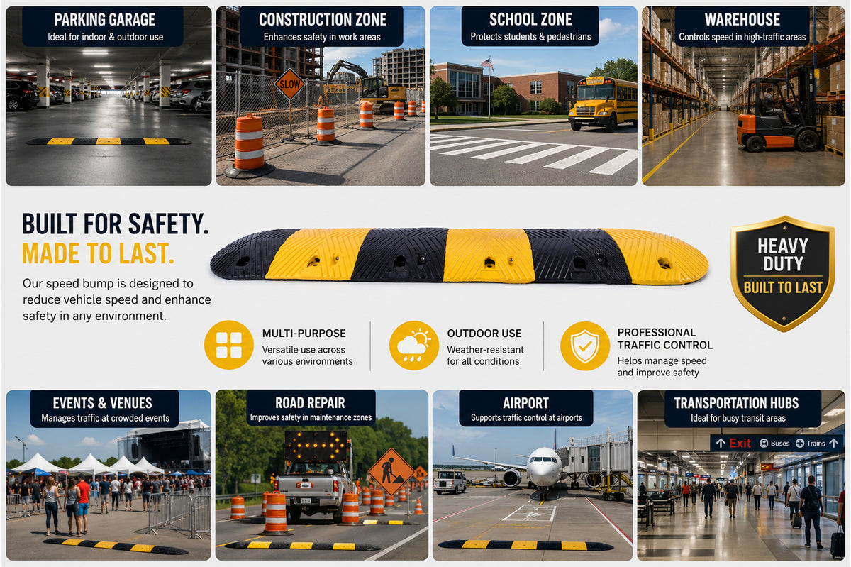 Australia Steel Reinforced General Speed Hump for Road Traffic Calming & Parking Safety