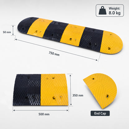 Australia Steel Reinforced General Speed Hump for Road Traffic Calming & Parking Safety