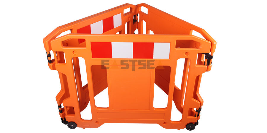 Work Gate Barrier with Wheels