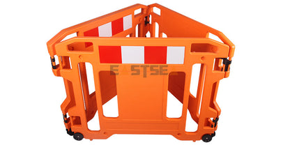 Work Gate Barrier with Wheels