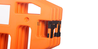 Work Gate Barrier with Wheels