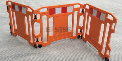 Work Gate Barrier with Wheels