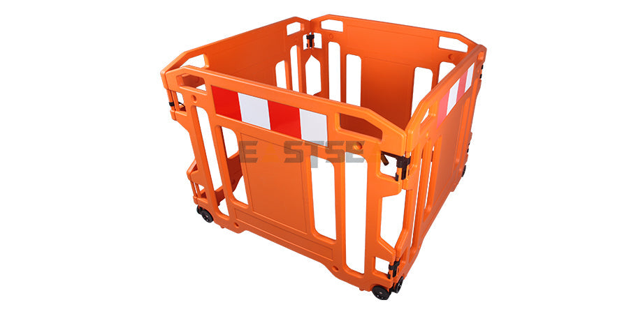 Work Gate Barrier with Wheels