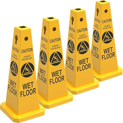 27Inch Caution Safety Cone - side angle