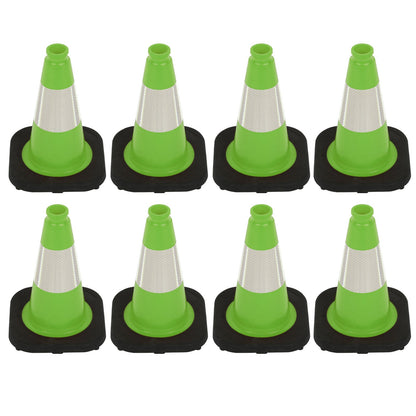 12 inch heavy-duty PVC traffic cone with reflective stripe