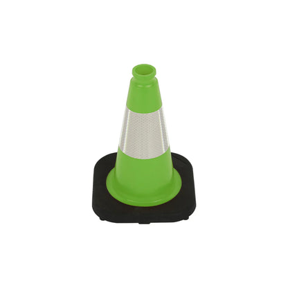 12 inch heavy-duty PVC traffic cone with reflective stripe
