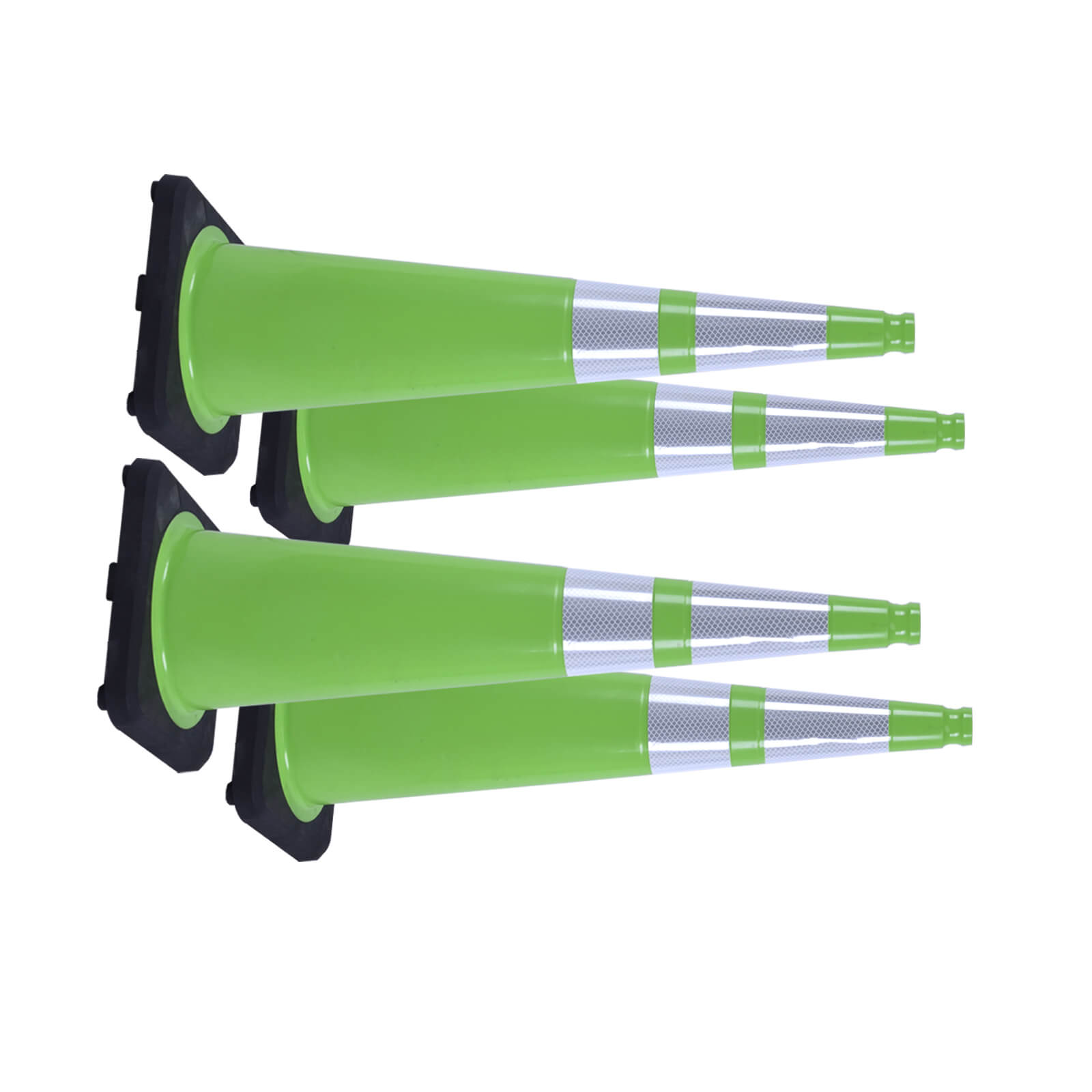36 inch heavy-duty PVC traffic cone with reflective stripe