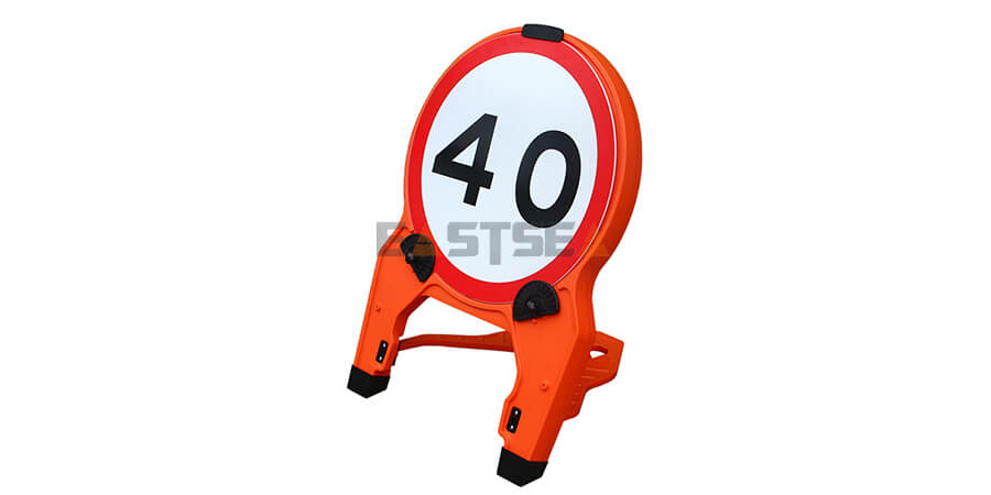 Foldable Traffic Signs – Portable Reflective Safety Signs for Roadwork, Construction & Traffic Control