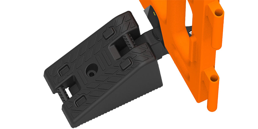 Modular Plastic Safety Barrier System with Heavy Base for Pedestrian Management & Traffic Safety