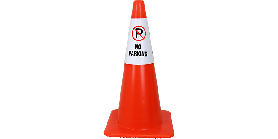 No Parking Cone & Sign