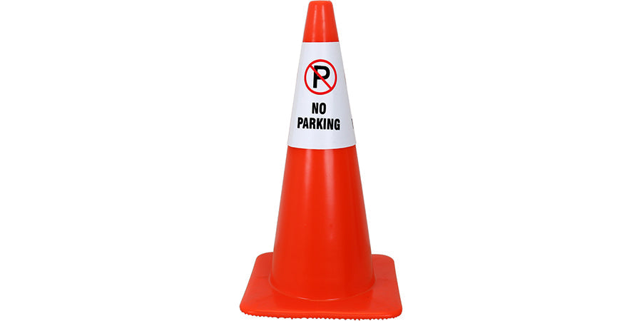 Temporary No Parking Sign – Cone or Standalone for Traffic Control & Parking Safety