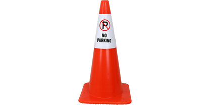 Temporary No Parking Sign – Cone or Standalone for Traffic Control & Parking Safety