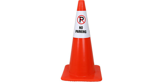 Temporary No Parking Sign – Cone or Standalone for Traffic Control & Parking Safety
