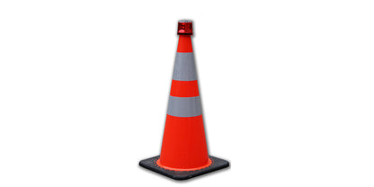 PVC Traffic Cone With Light Lock Topper