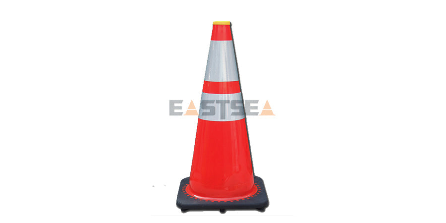 PVC Traffic Cone With Light Lock Topper -3