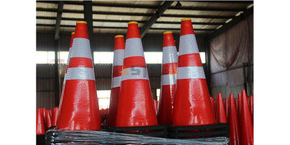 PVC Traffic Cone With Light Lock Topper -6