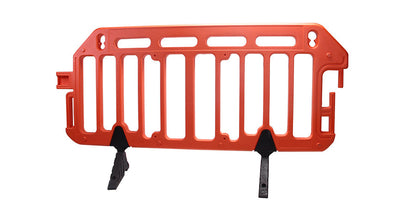 Modular Plastic Safety Barrier System with Heavy Base for Pedestrian Management & Traffic Safety