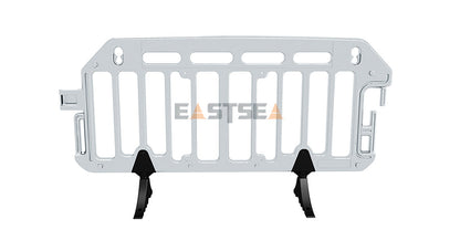 Modular Plastic Safety Barrier System with Heavy Base for Pedestrian Management & Traffic Safety