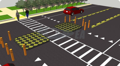 Pedestrian Crossing Island