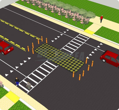 Pedestrian Crossing Island