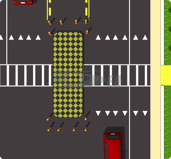 Pedestrian Crossing Island