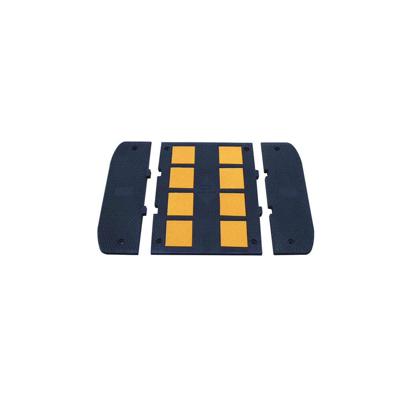 Reflective Rubber Speed Bump 2FT / 3FT for Traffic Calming & Parking Safety