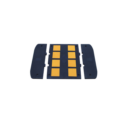Reflective Rubber Speed Bump 2FT / 3FT for Traffic Calming & Parking Safety