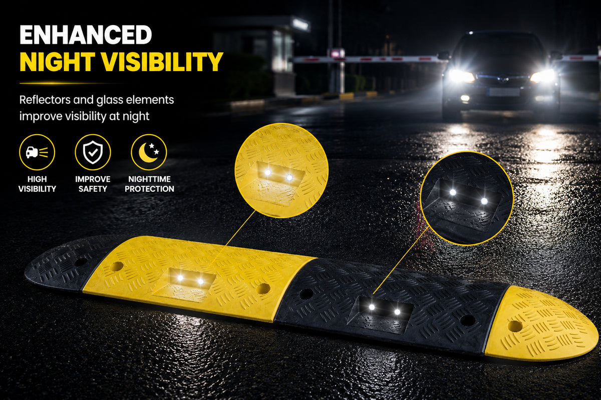 EU Heavy Duty Speed Hump 40MM / 45MM / 75MM Height for Traffic Calming & Parking Safety