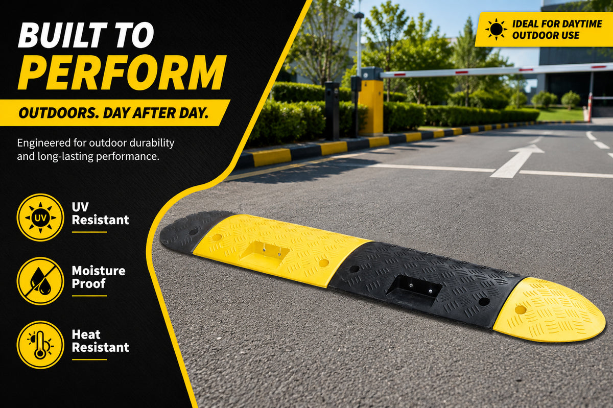 EU Heavy Duty Speed Hump 40MM / 45MM / 75MM Height for Traffic Calming & Parking Safety