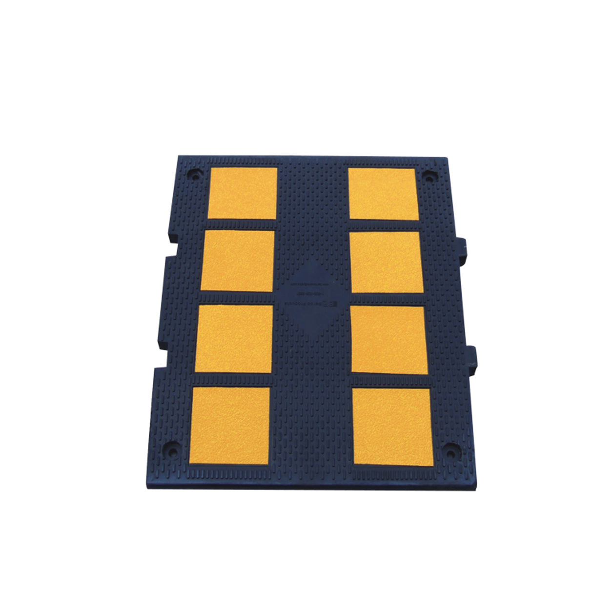 Reflective Rubber Speed Bump 2FT / 3FT for Traffic Calming & Parking Safety