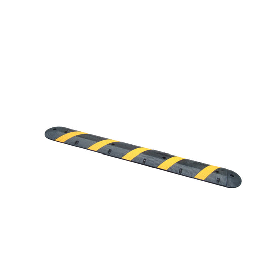 Commercial Grade 6 Foot Reflective Rubber Speed Bump for Traffic Calming