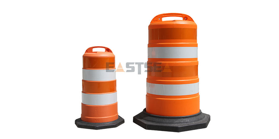 Heavy Duty Safety Drum / Slim Traffic Barrel / 2-Parts Safety Drum for Traffic Management & Hazard Marking
