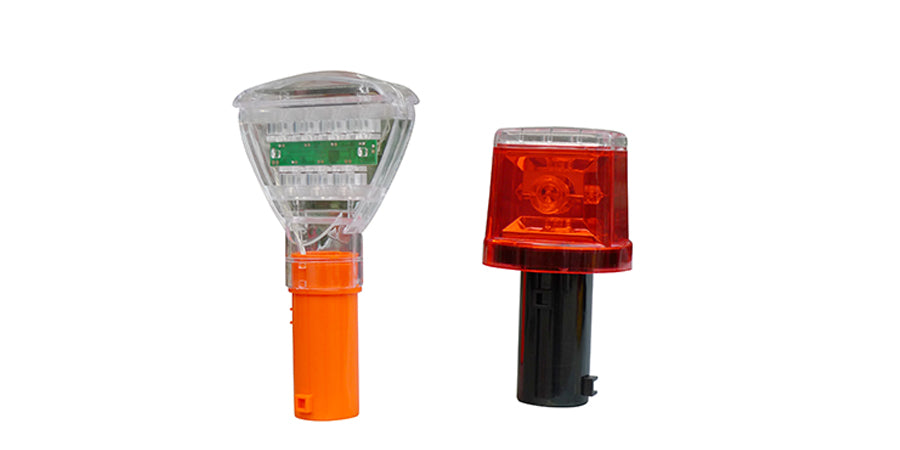 Solar Traffic Cone with Lock System