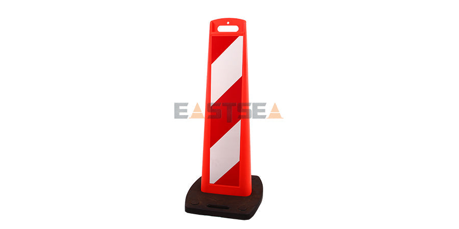 Collapsible & Stackable Flexible Delineator Panel with SpringBack Chevron Design for Traffic Safety