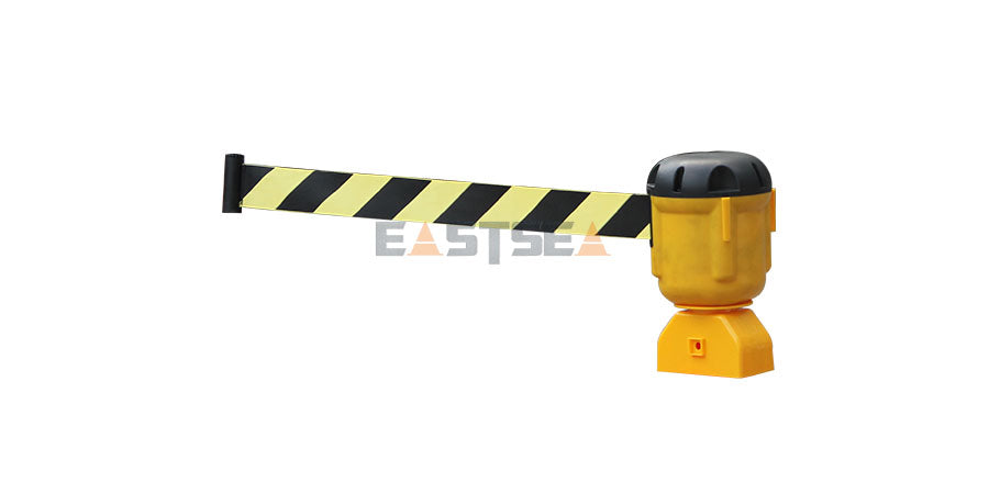 Durable T-Top cone with retractable top and chain lock for flexible traffic guidance, parking safety, and crowd management