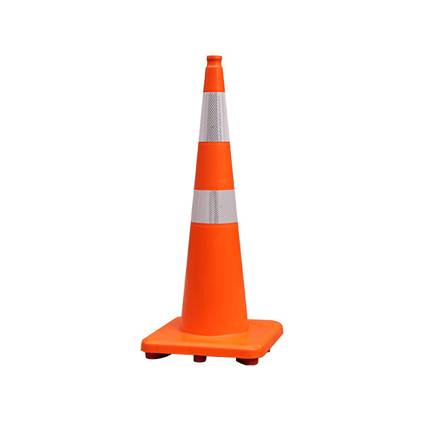 New Zealand Standard 90CM Slim PVC Traffic Cone with 3M Reflective Collar for Road Safety & Construction