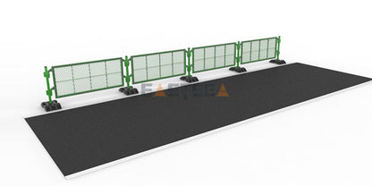 Modular Plastic Safety Barrier System with Heavy Base for Pedestrian Management & Traffic Safety
